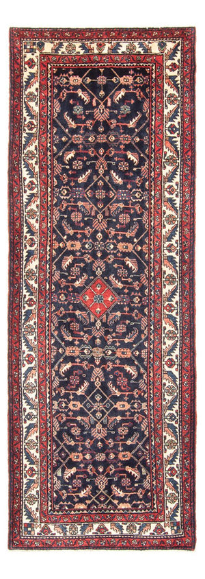 Loper Perzisch Tapijt - Nomadisch - 313 x 110 cm - donkerblauw