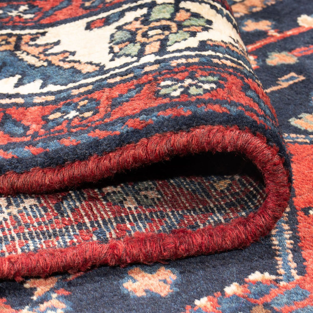 Loper Perzisch Tapijt - Nomadisch - 313 x 110 cm - donkerblauw