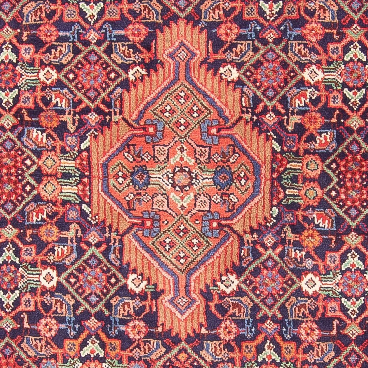 Loper Perzisch Tapijt - Nomadisch - 335 x 120 cm - donkerblauw