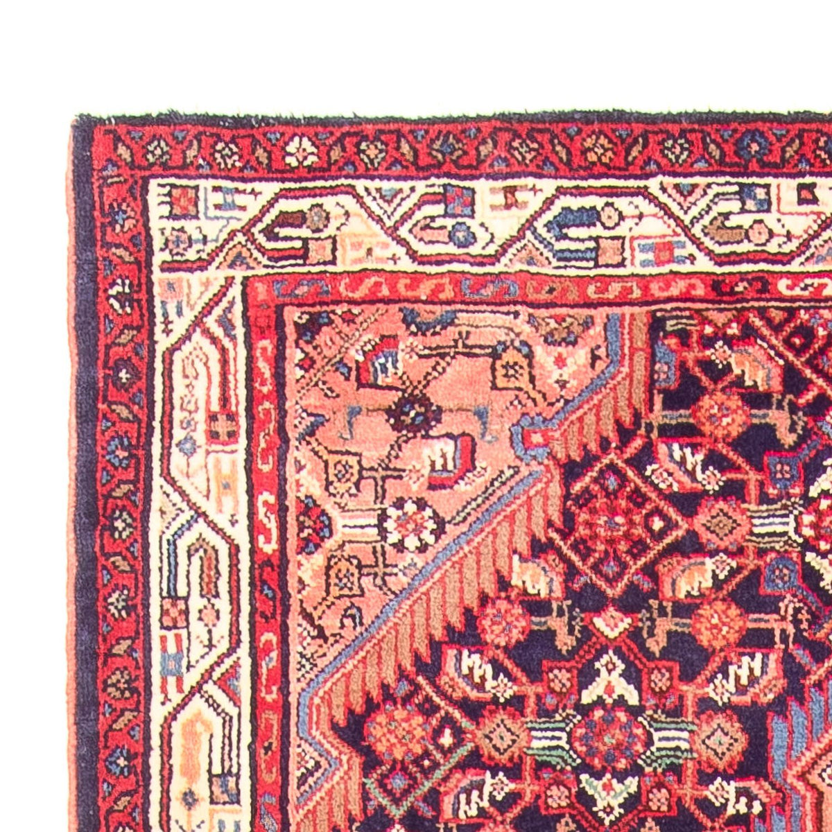 Loper Perzisch Tapijt - Nomadisch - 335 x 120 cm - donkerblauw