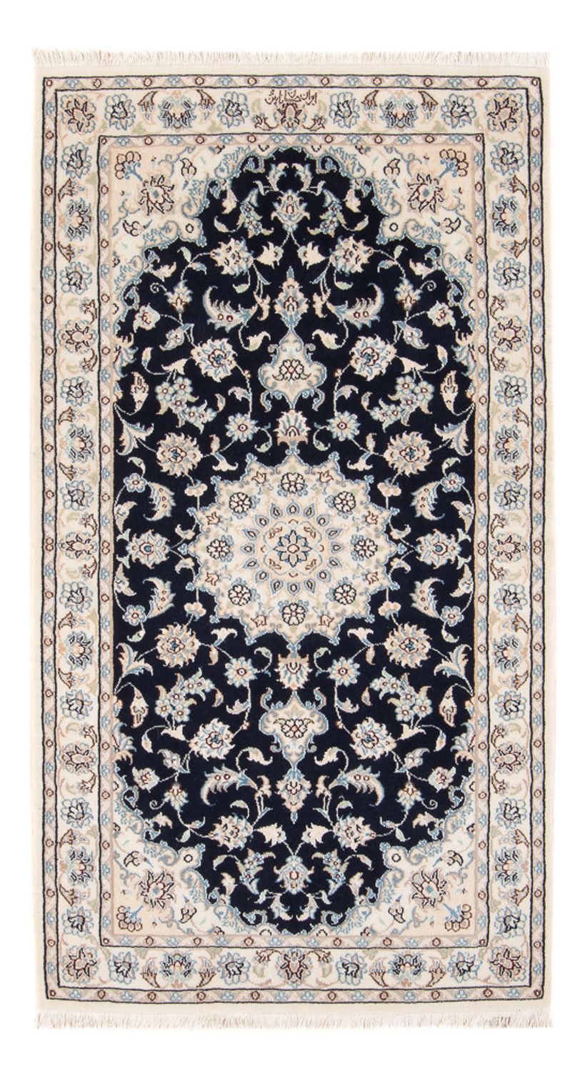 Perzisch tapijt - Nain - Premium - 140 x 70 cm - donkerblauw