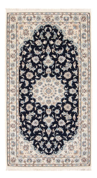 Perzisch tapijt - Nain - Premium - 140 x 70 cm - donkerblauw