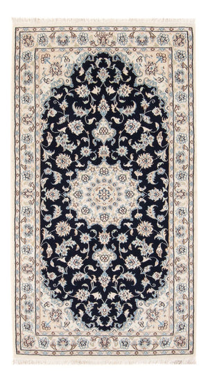 Perzisch tapijt - Nain - Premium - 140 x 70 cm - donkerblauw
