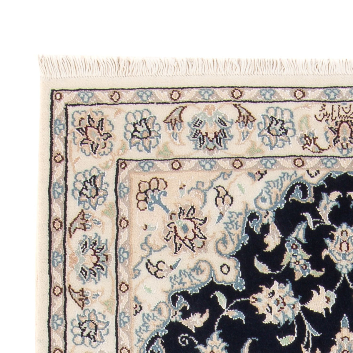 Perzisch tapijt - Nain - Premium - 140 x 70 cm - donkerblauw