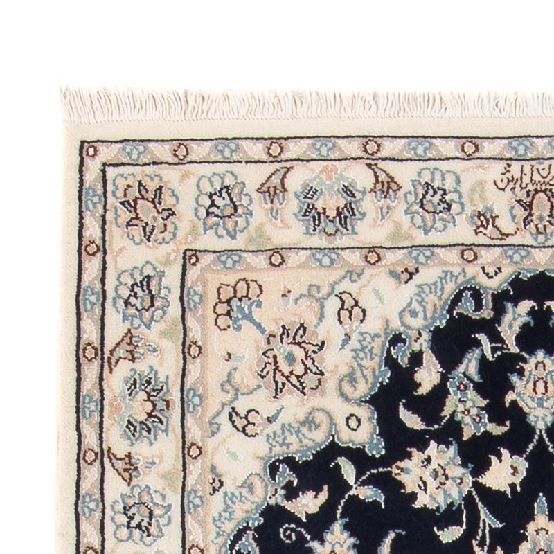 Perzisch tapijt - Nain - Premium - 140 x 70 cm - donkerblauw