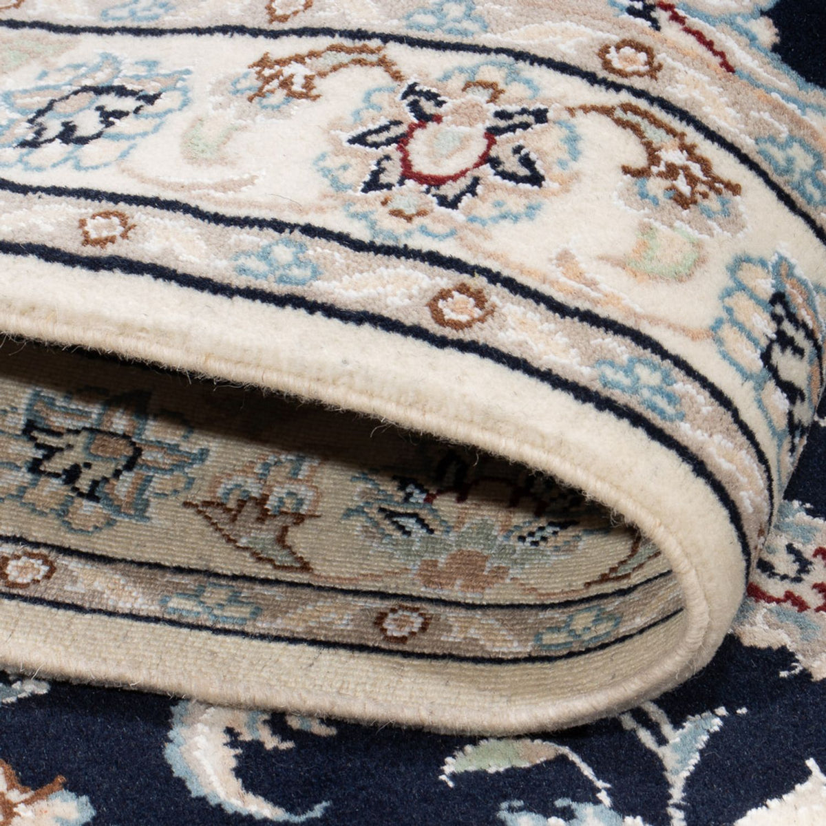 Perzisch tapijt - Nain - Premium - 140 x 70 cm - donkerblauw