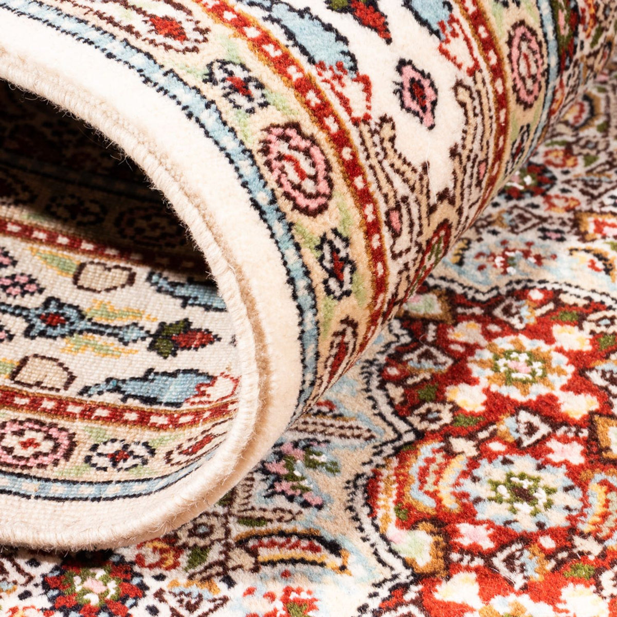 Loper Perzisch tapijt - Klassiek - 390 x 76 cm - crème