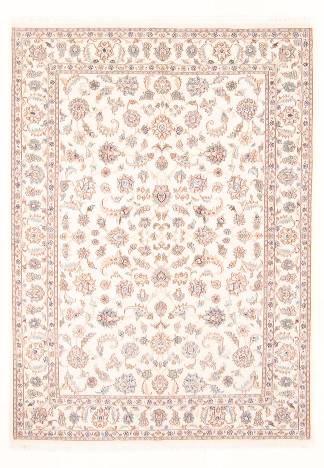 Perzisch tapijt - Tabriz - Royal - 213 x 150 cm - crème