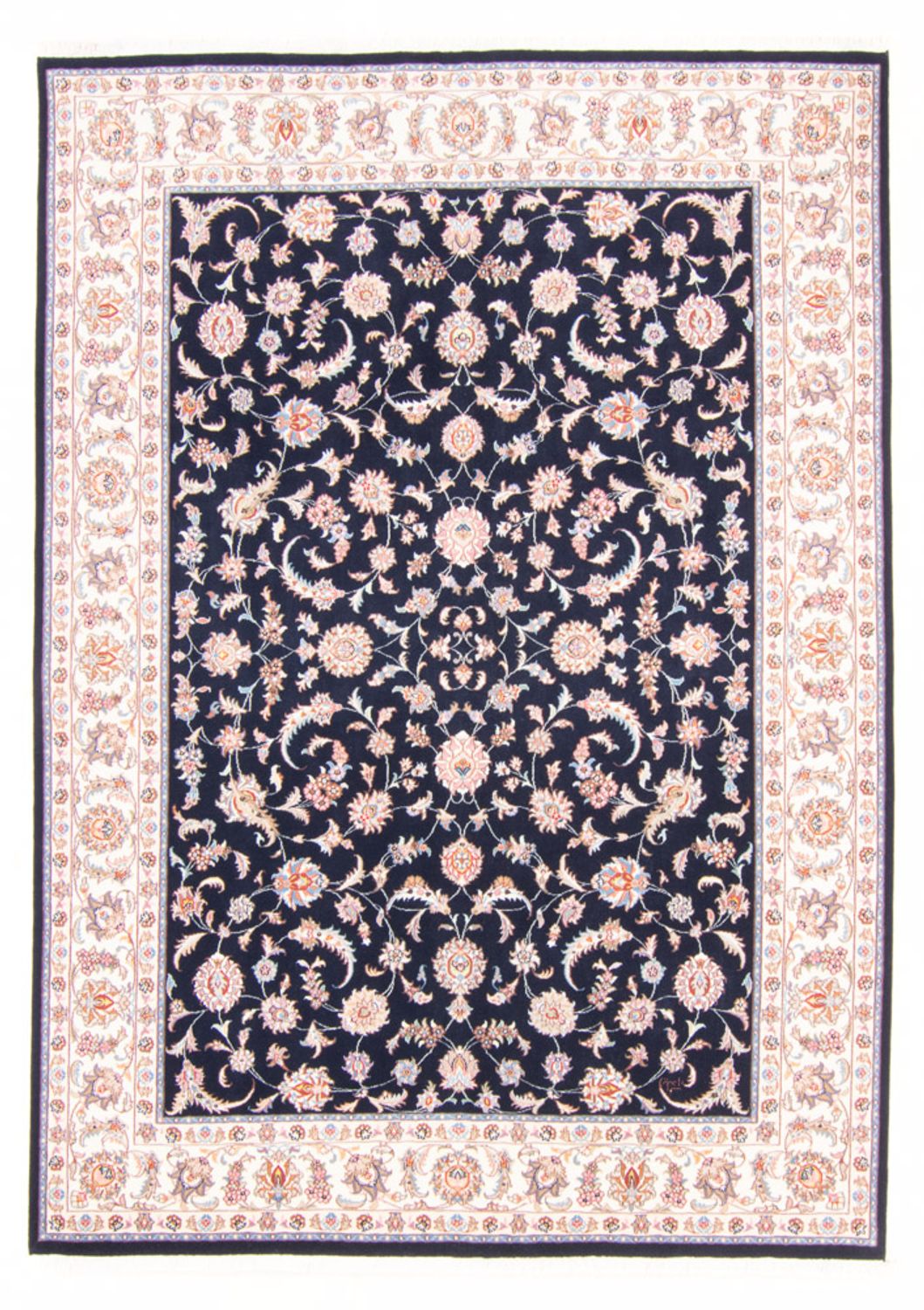 Perzisch tapijt - Tabriz - Royal - 240 x 172 cm - donkerblauw
