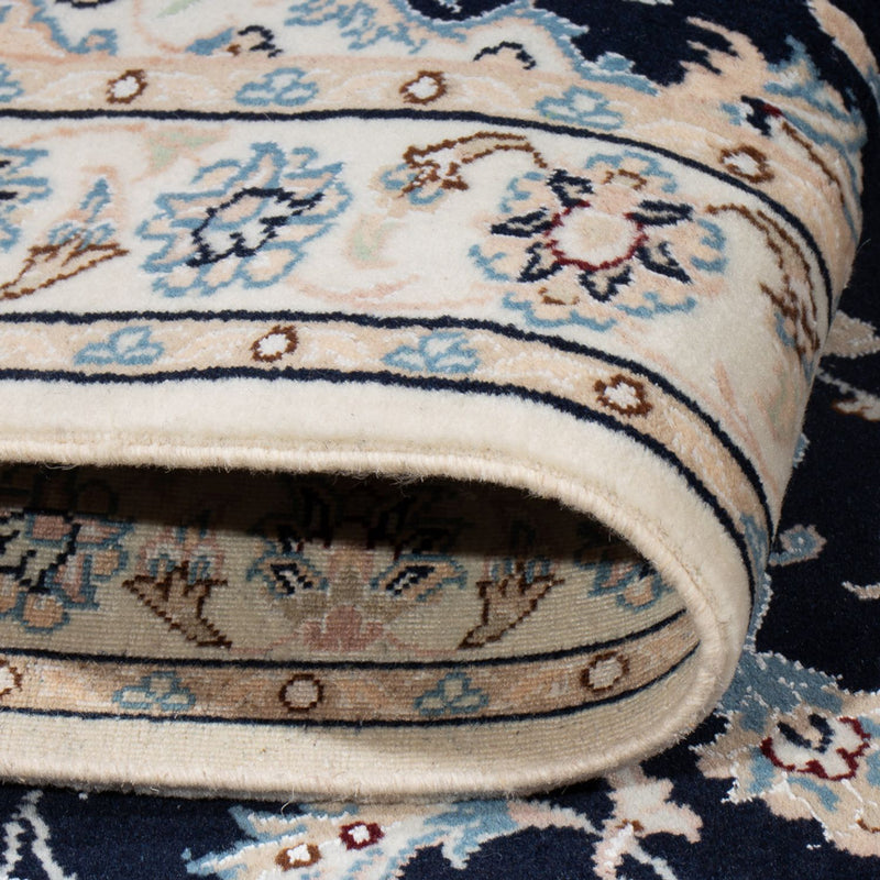 Perzisch tapijt - Nain - Premium - 134 x 74 cm - donkerblauw