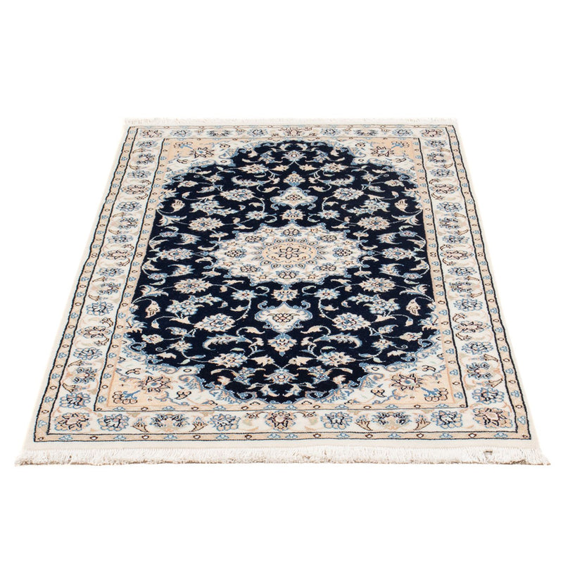 Perzisch tapijt - Nain - Premium - 134 x 74 cm - donkerblauw