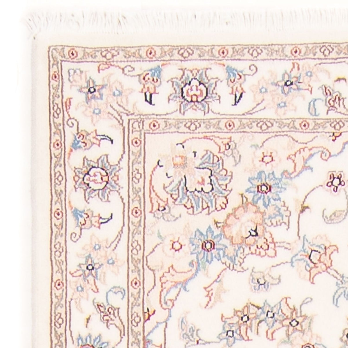 Loper Perzisch tapijt - Tabriz - Royal - 296 x 80 cm - crème