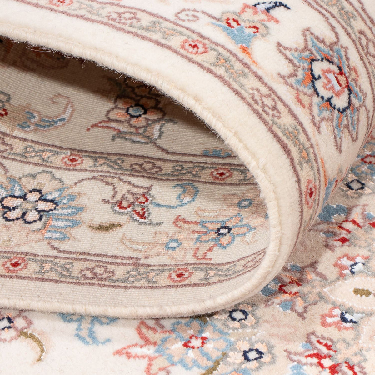 Loper Perzisch tapijt - Tabriz - Royal - 296 x 80 cm - crème