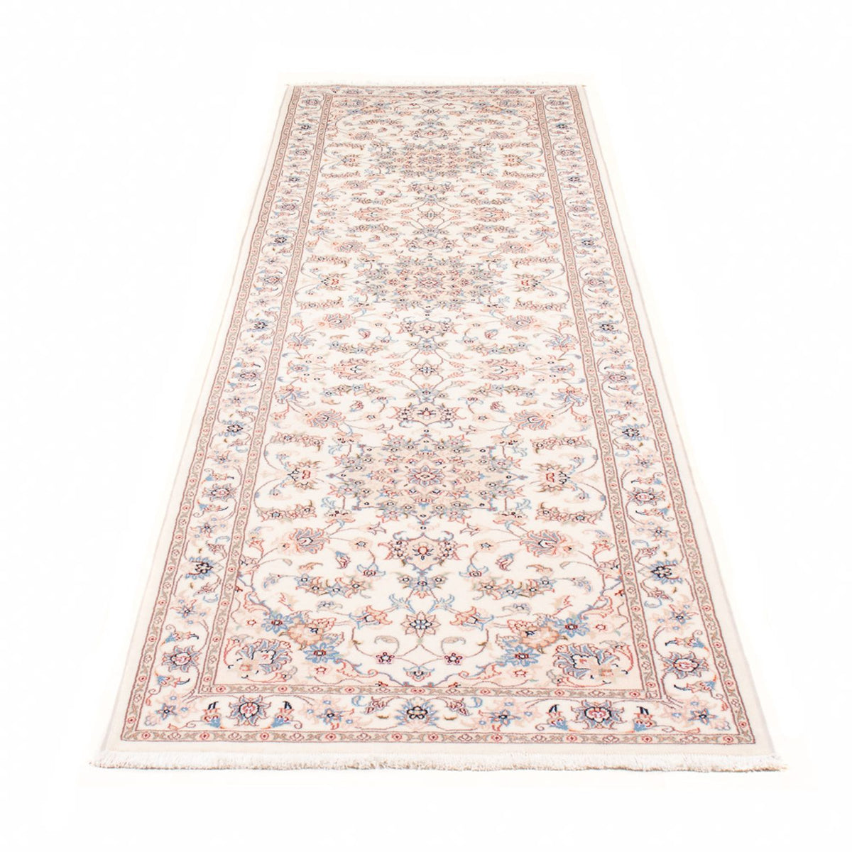 Loper Perzisch tapijt - Tabriz - Royal - 296 x 80 cm - crème