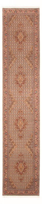 Loper Perzisch tapijt - Tabriz - Royal - 400 x 80 cm - beige