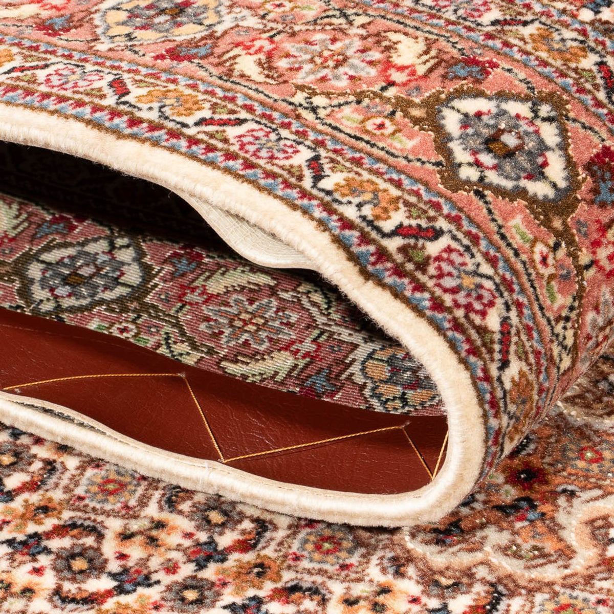 Loper Perzisch tapijt - Tabriz - Royal - 400 x 80 cm - beige