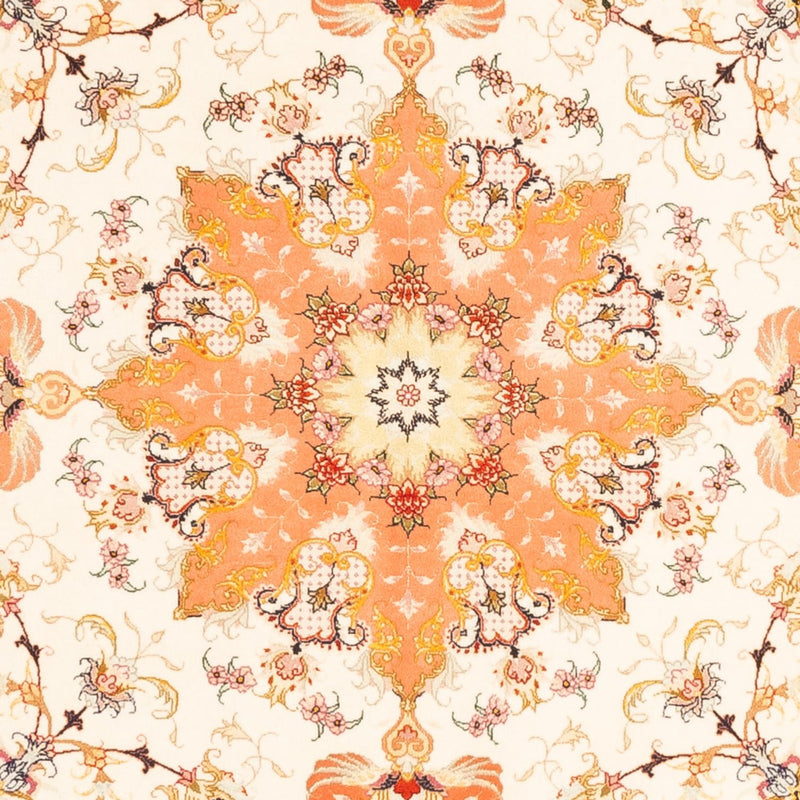 Perzisch tapijt - Tabriz - Royal vierkant  - 205 x 203 cm - crème