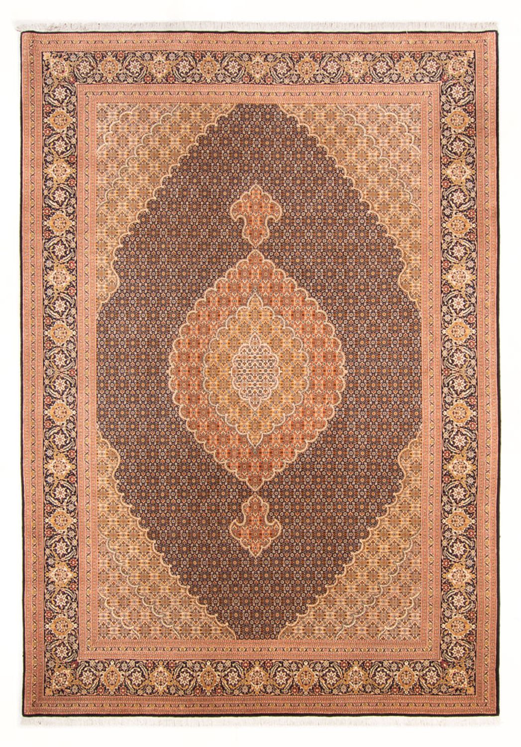 Perzisch tapijt - Tabriz - Royal - 297 x 200 cm - donkerblauw