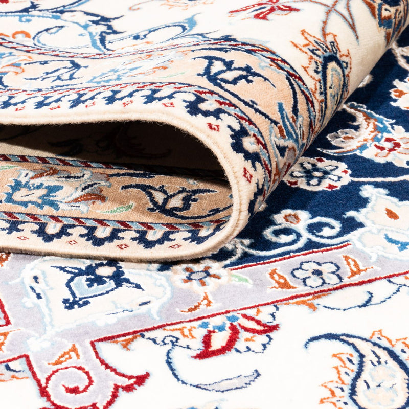 Perzisch tapijt - Nain - Premium vierkant  - 212 x 212 cm - donkerblauw