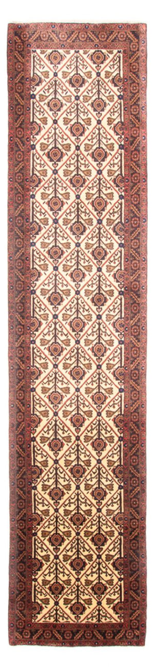 Loper Perzisch Tapijt - Nomadisch - 414 x 90 cm - beige