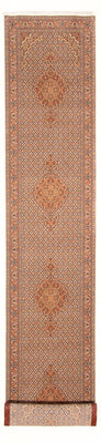 Loper Perzisch tapijt - Tabriz - Royal - 407 x 78 cm - beige