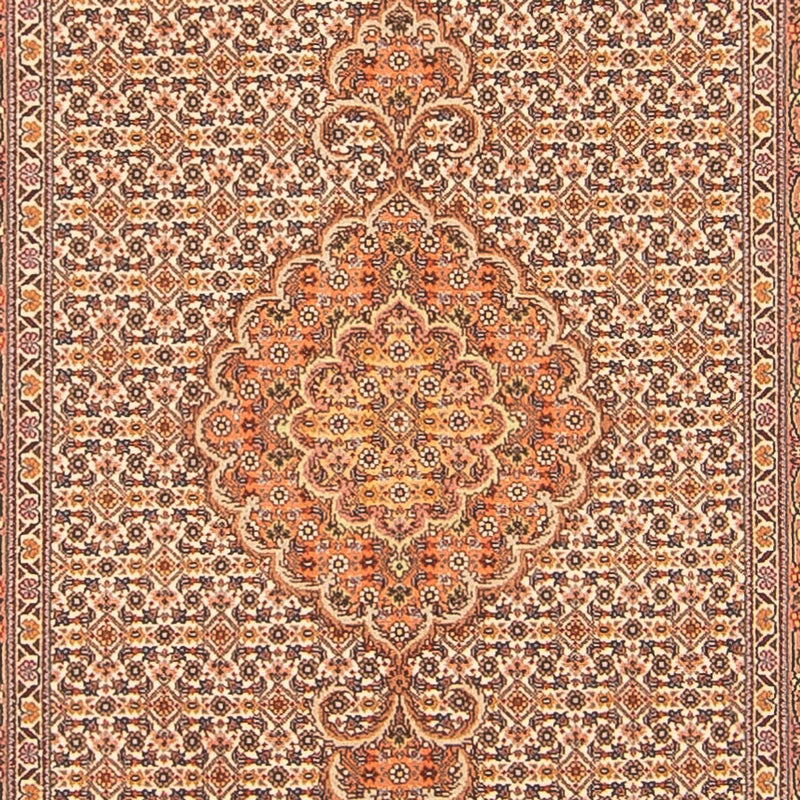 Loper Perzisch tapijt - Tabriz - Royal - 407 x 78 cm - beige