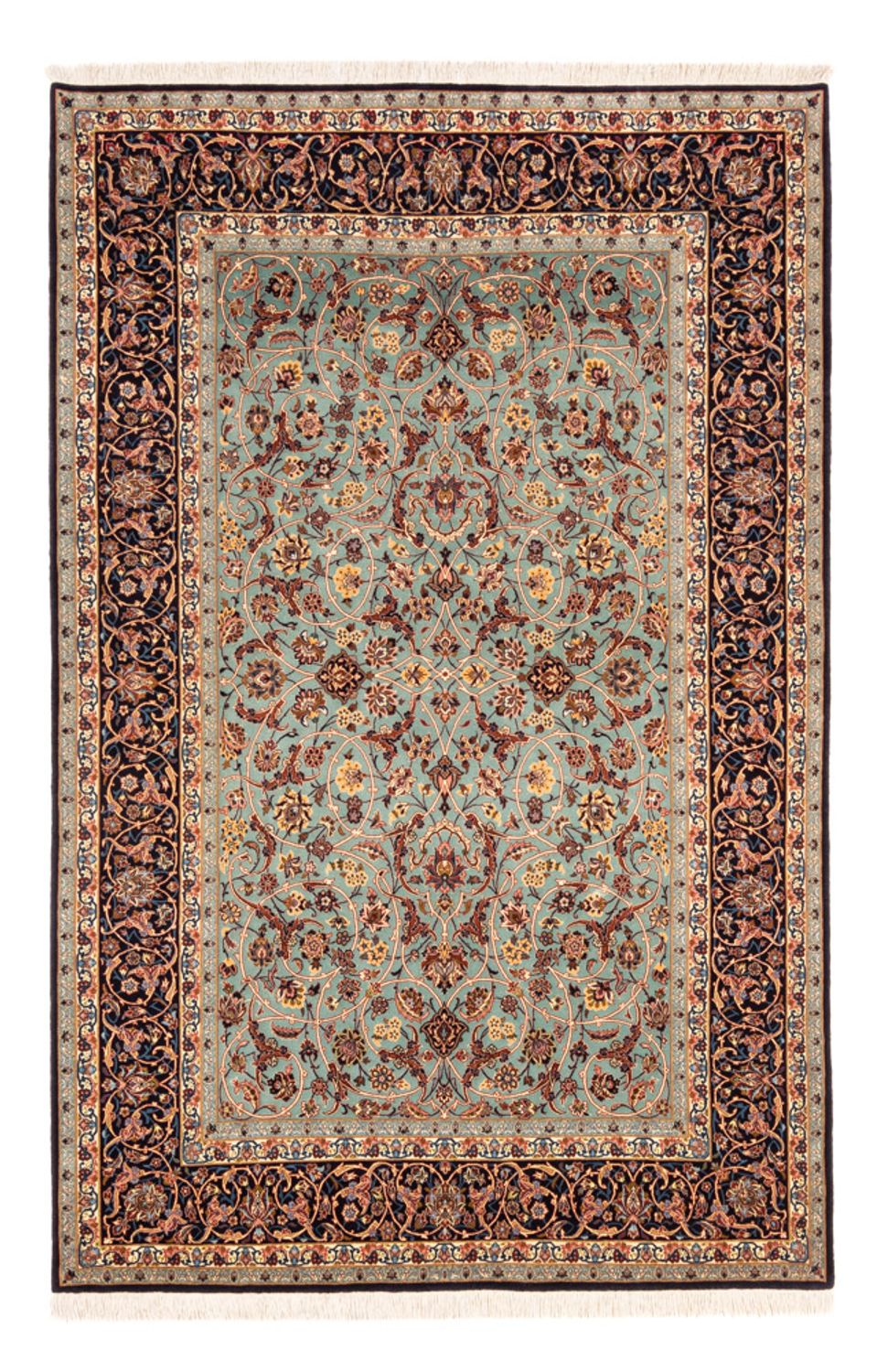 Perzisch tapijt - Isfahan - Premium - 240 x 150 cm - groen