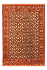 Turkaman tapijt - 305 x 205 cm - donker beige