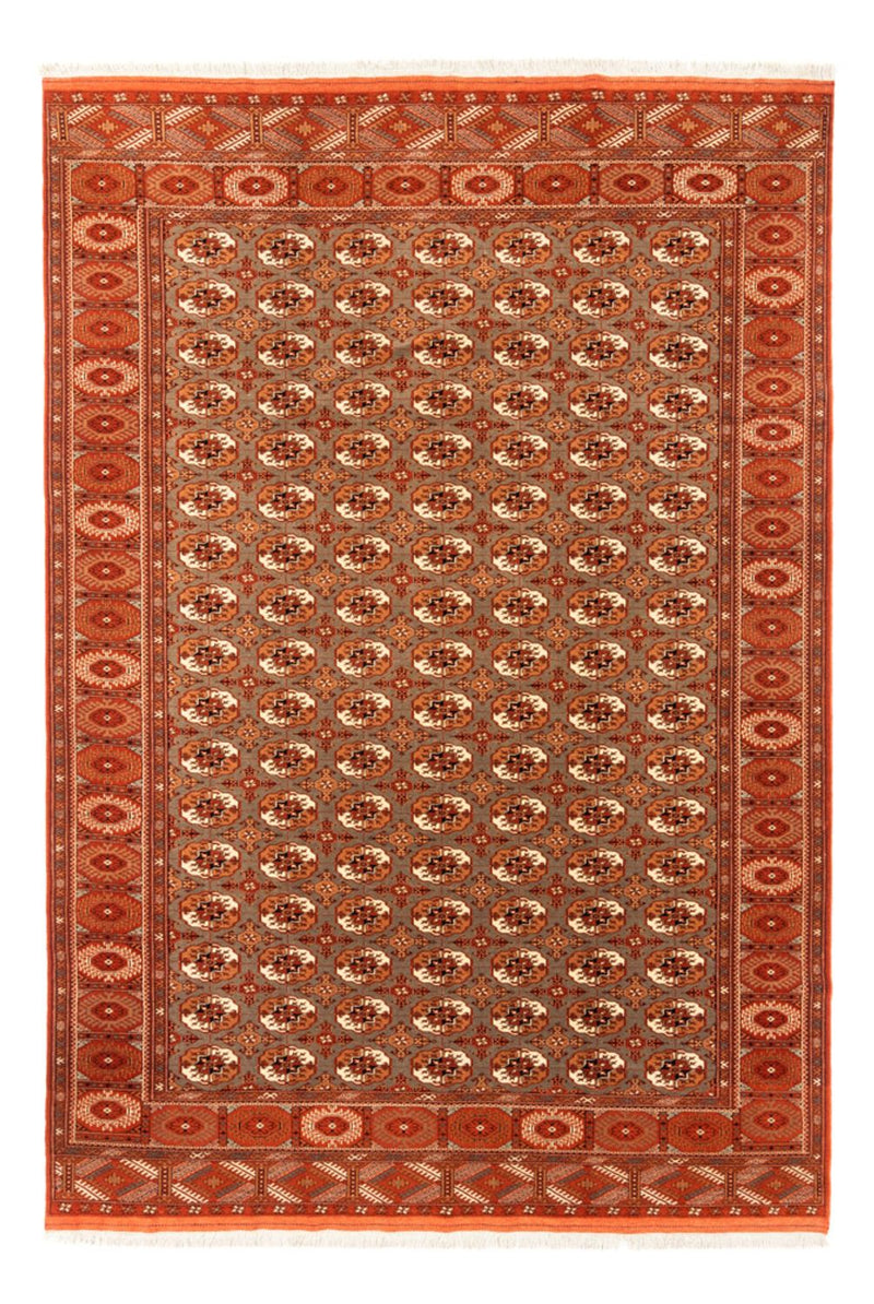 Turkaman tapijt - 305 x 205 cm - donker beige