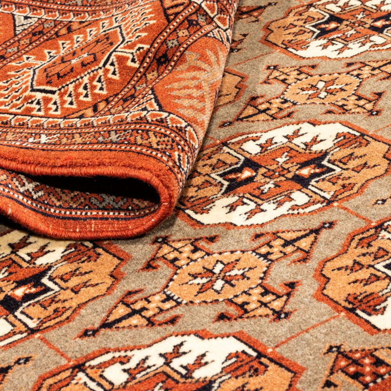 Turkaman tapijt - 305 x 205 cm - donker beige