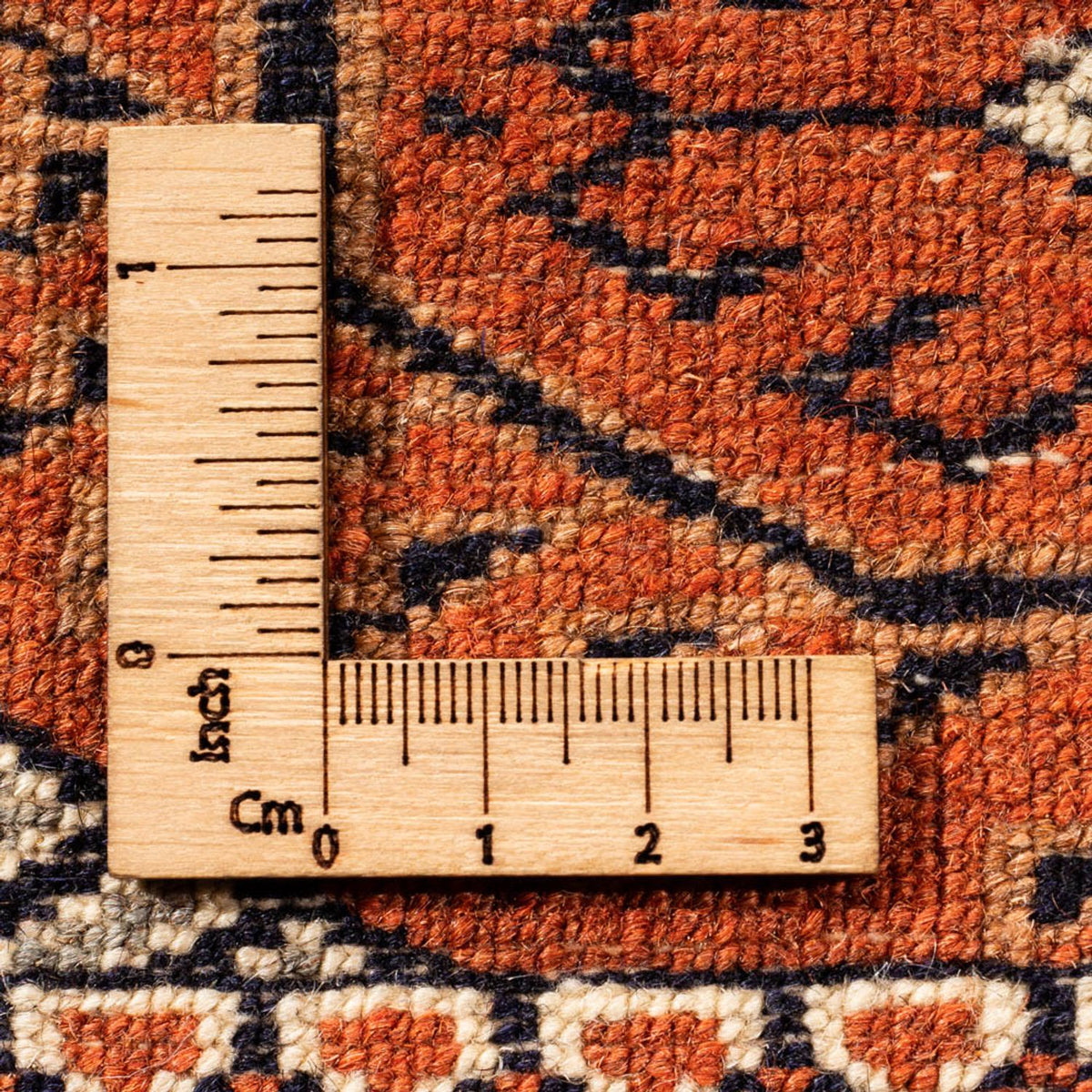 Turkaman tapijt - 305 x 205 cm - donker beige