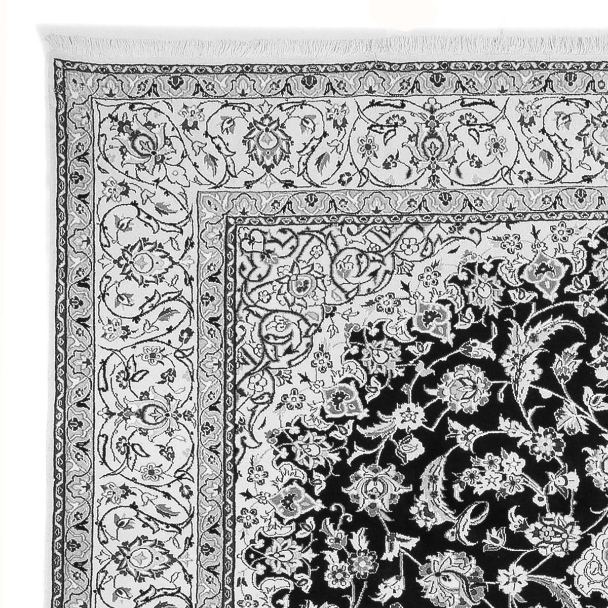 Perzisch tapijt - Nain - 304 x 200 cm - donkerblauw