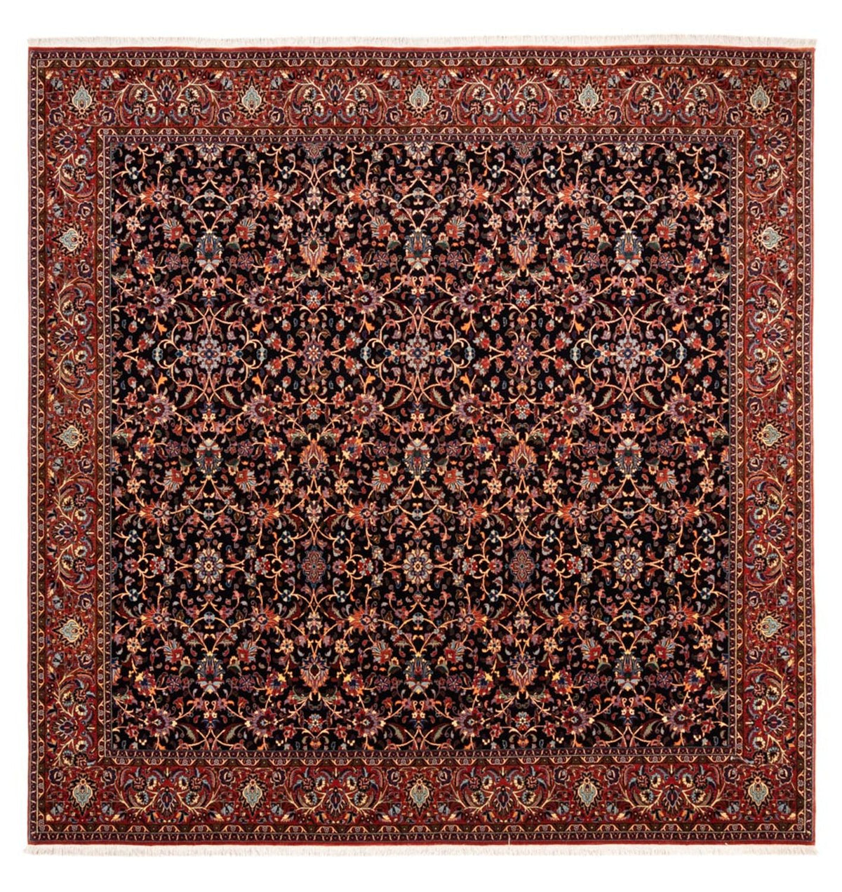 Perzisch tapijt - Bijar vierkant  - 250 x 248 cm - donkerblauw