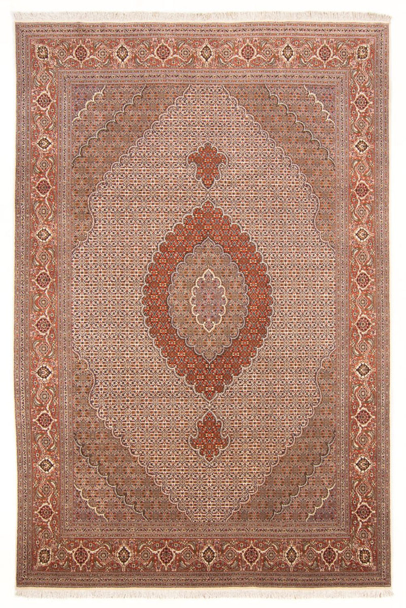 Perzisch tapijt - Tabriz - Royal - 304 x 195 cm - donker beige