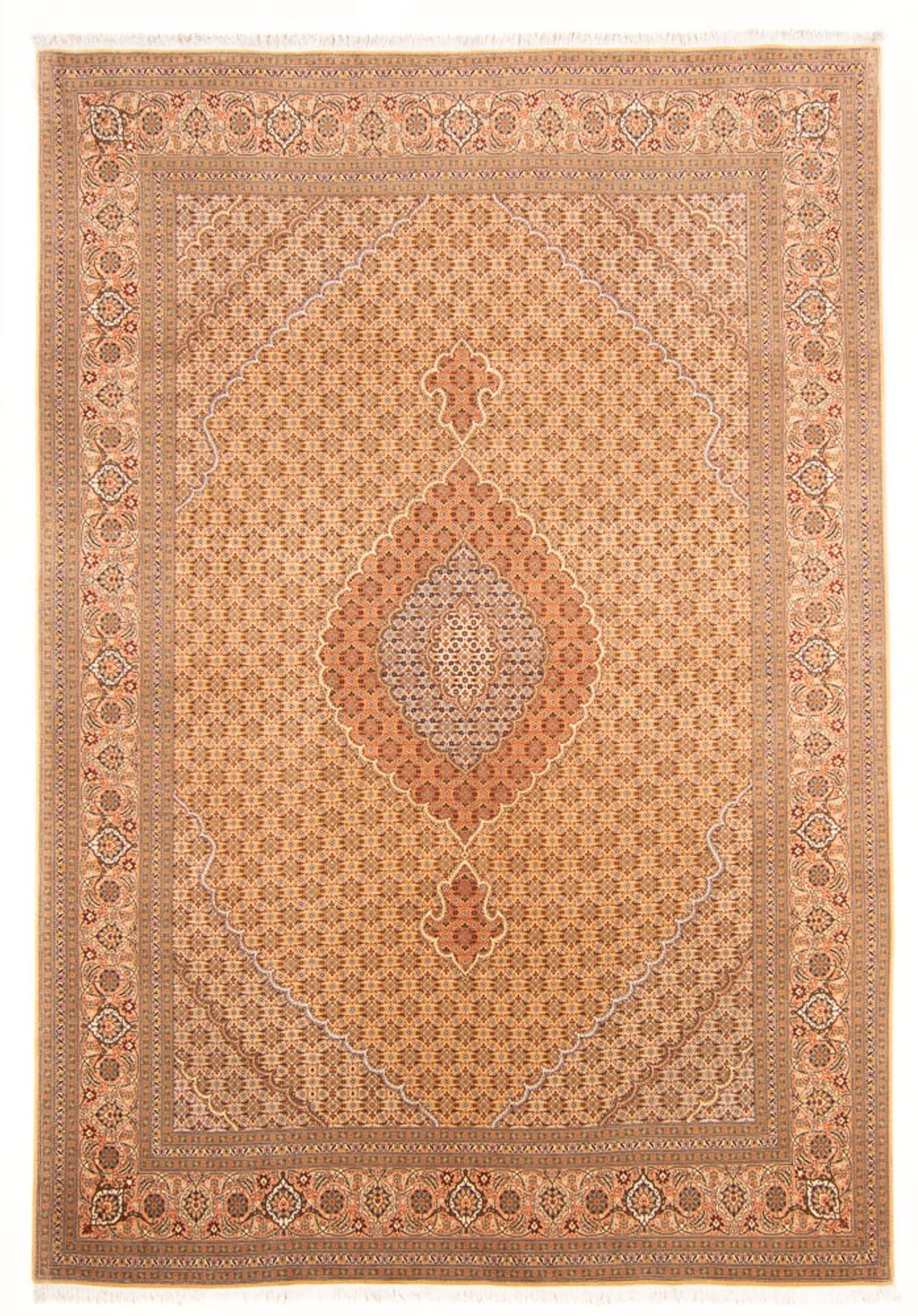 Perzisch tapijt - Tabriz - Royal - 300 x 200 cm - licht beige