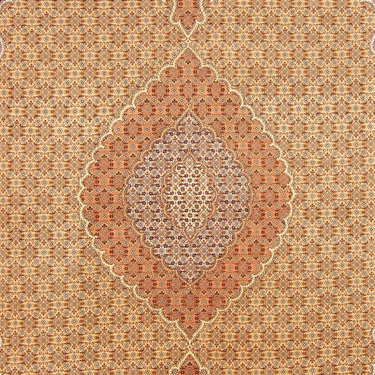 Perzisch tapijt - Tabriz - Royal - 300 x 200 cm - licht beige