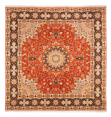 Perzisch tapijt - Tabriz vierkant  - 253 x 249 cm - oranje