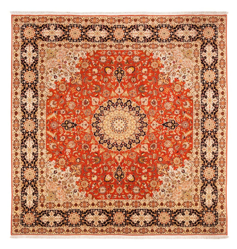 Perzisch tapijt - Tabriz vierkant  - 253 x 249 cm - oranje