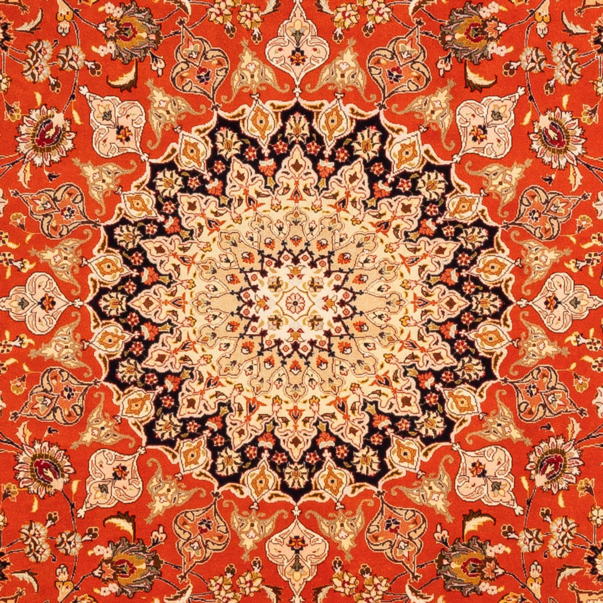 Perzisch tapijt - Tabriz vierkant  - 253 x 249 cm - oranje