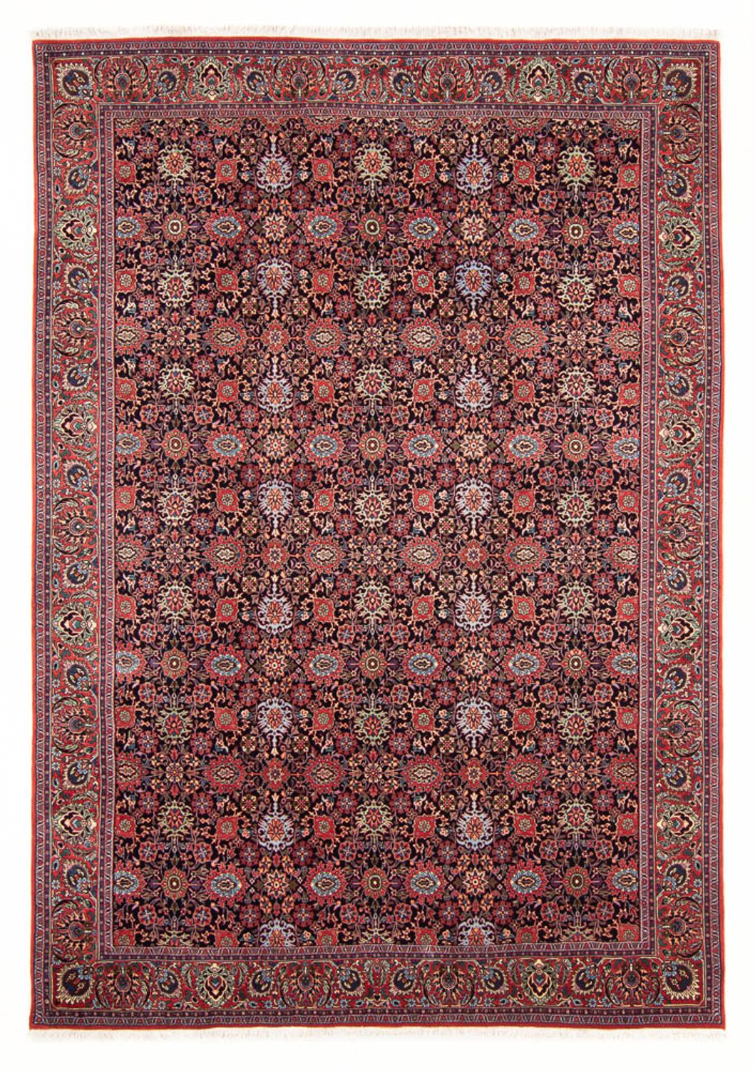 Perzisch tapijt - Bijar - Koninklijke - 292 x 200 cm - donkerblauw