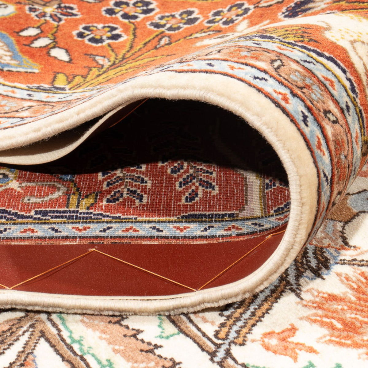 Perzisch tapijt - Ghom - 280 x 211 cm - crème