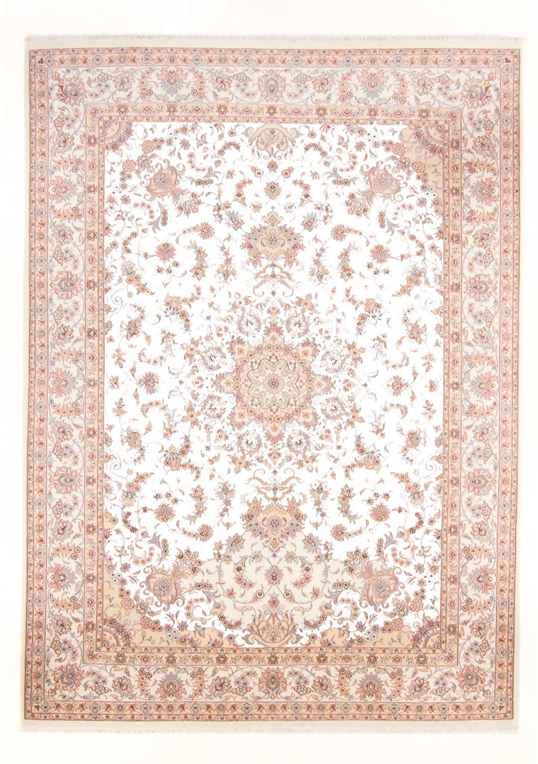 Perzisch tapijt - Tabriz - Royal - 344 x 253 cm - crème