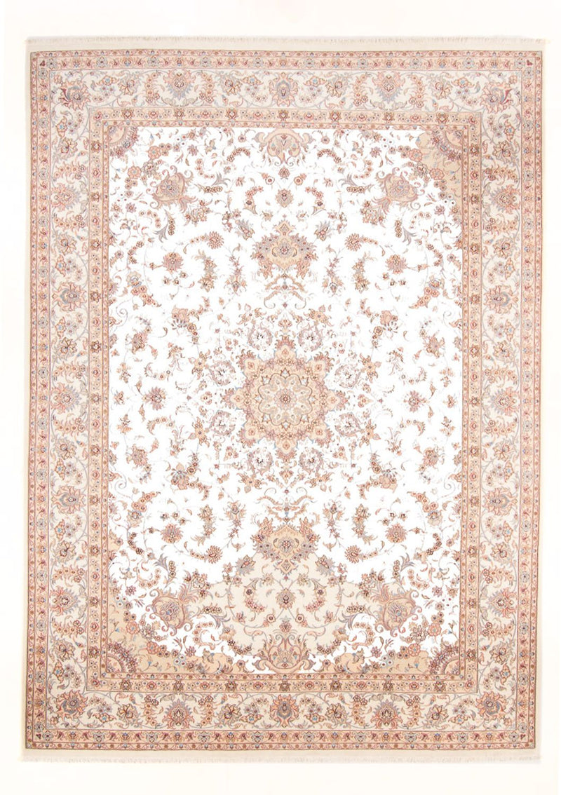 Perzisch tapijt - Tabriz - Royal - 344 x 253 cm - crème