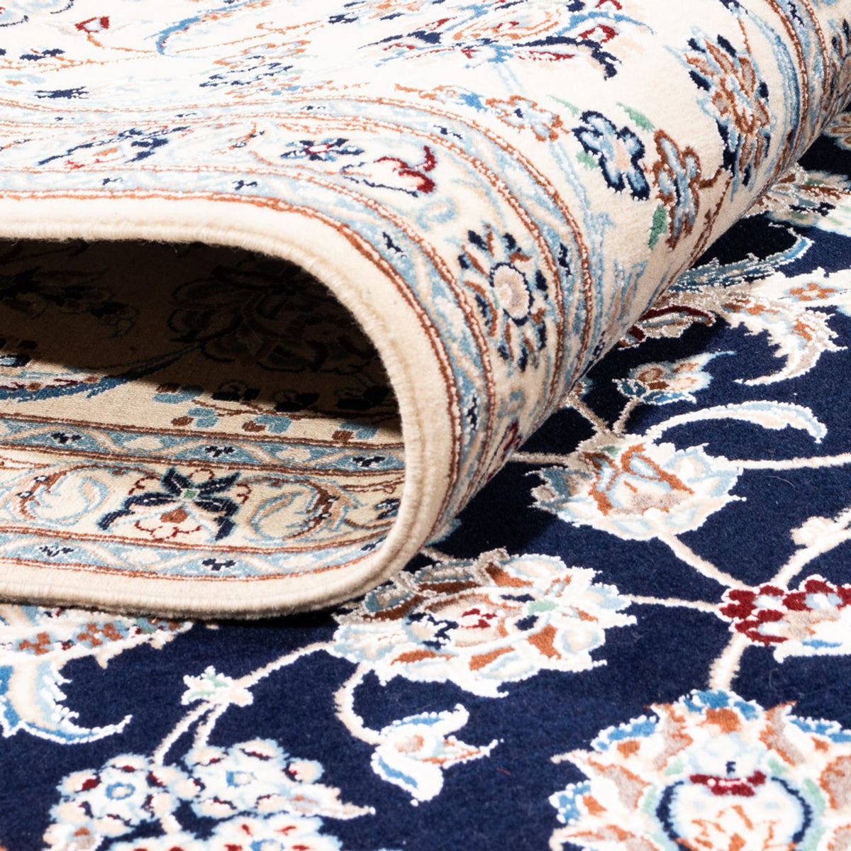 Perzisch tapijt - Nain - Premium - 260 x 215 cm - donkerblauw