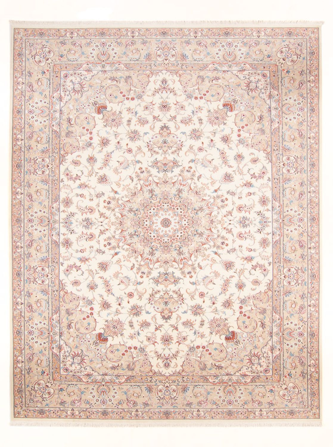 Perzisch tapijt - Tabriz - Royal - 343 x 247 cm - crème
