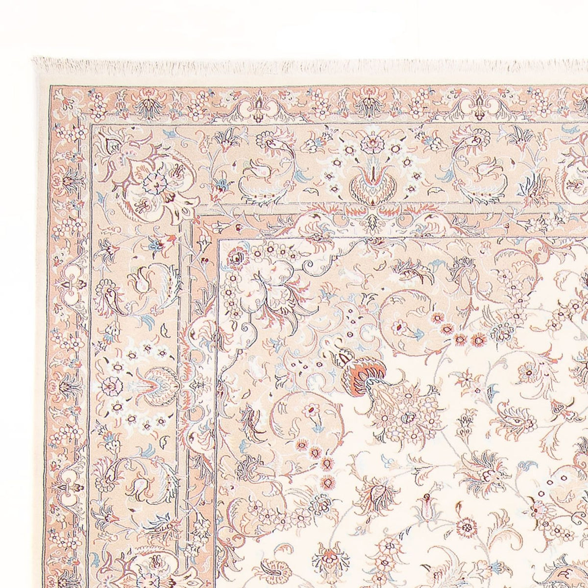Perzisch tapijt - Tabriz - Royal - 343 x 247 cm - crème