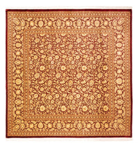 Zijden tapijt - Ghom Silk - Premium vierkant  - 200 x 200 cm - goud