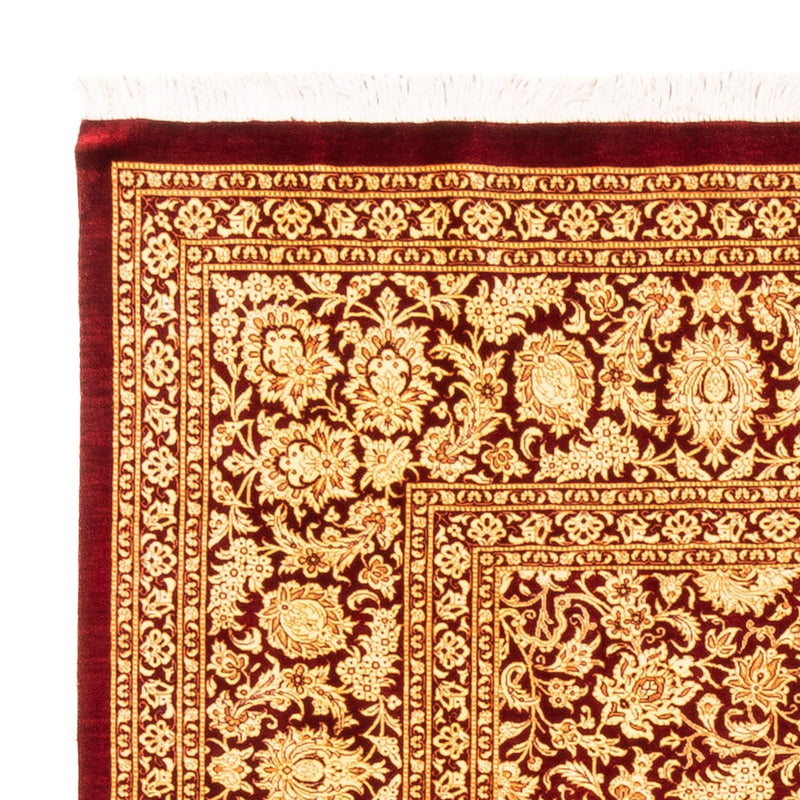 Zijden tapijt - Ghom Silk - Premium vierkant  - 200 x 200 cm - goud