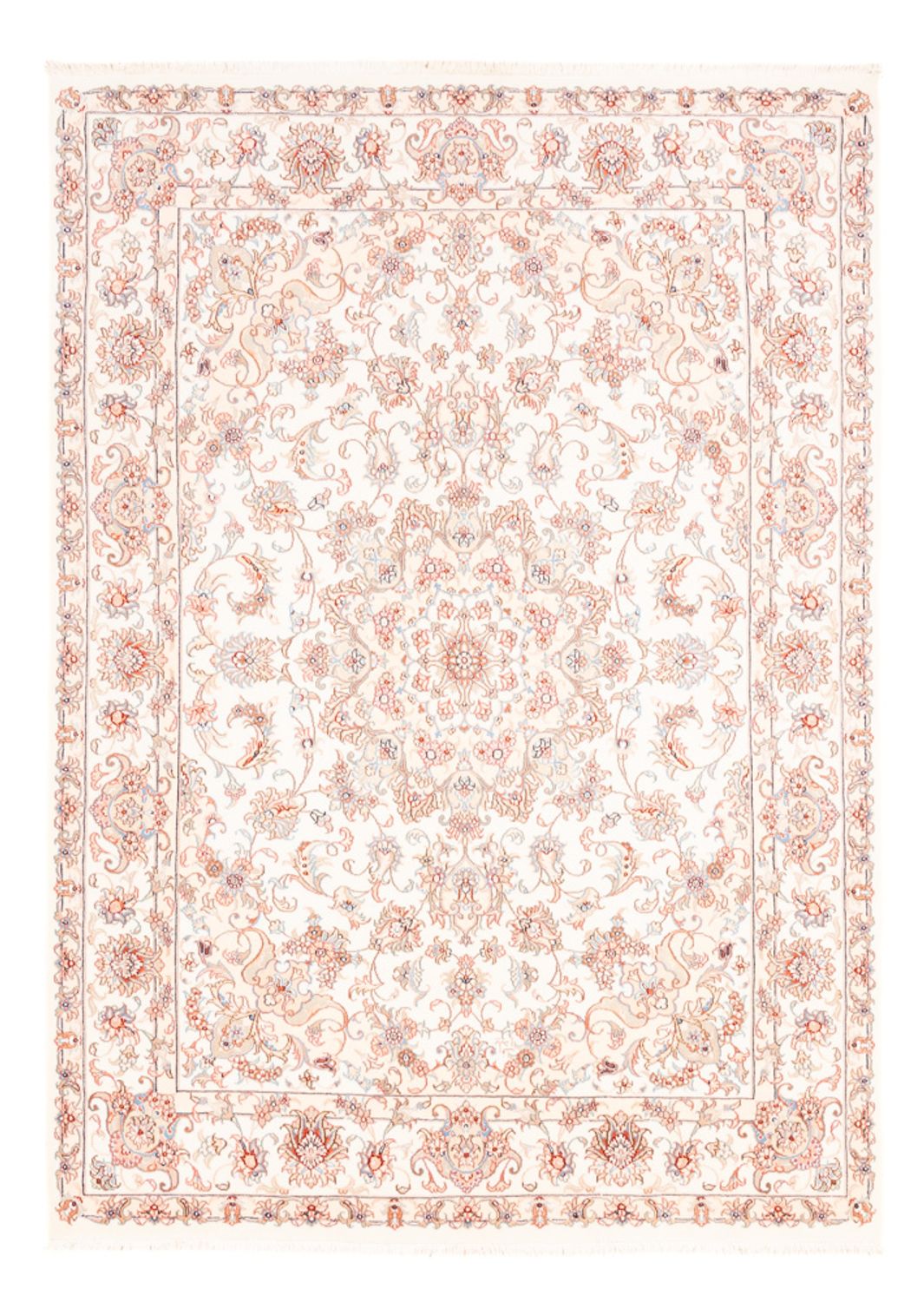 Perzisch tapijt - Tabriz - 200 x 147 cm - crème