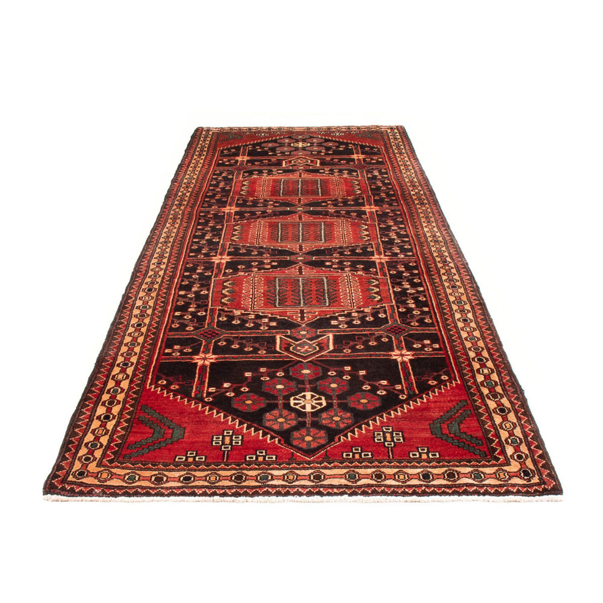 Loper Perzisch Tapijt - Nomadisch - 324 x 124 cm - donkerblauw